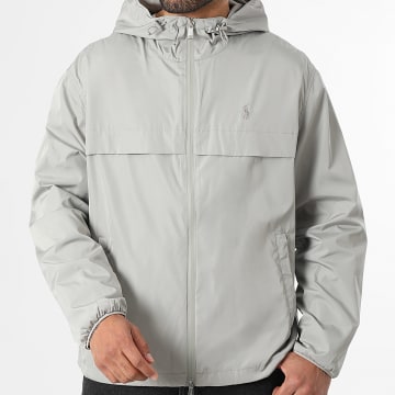 Polo Ralph Lauren - Coupe-Vent Capuche Zippé Original Player Gris