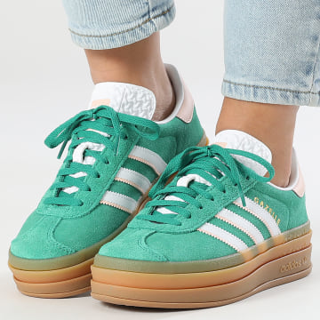 Adidas Originals - Baskets Femme Gazelle Bold J IH6455 Bold Green Footwear White Gold Metallic