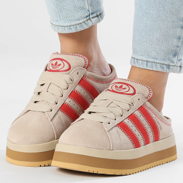 Adidas Originals - Baskets Femme Campus 00s WTR Lo IH1812 Stone Khaki Better Scarlet