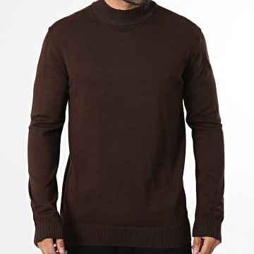 Classic Series - Jersey Cuello Chimenea 002 Marrón