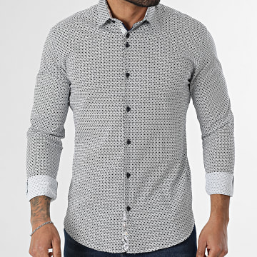 Classic Series - Overhemd Lange Mouwen 111 Marineblauw Wit