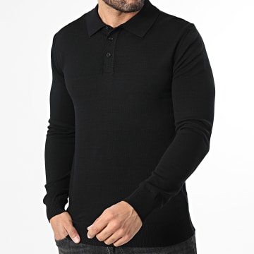 Classic Series - Jersey Cuello Abotonado 004 Negro