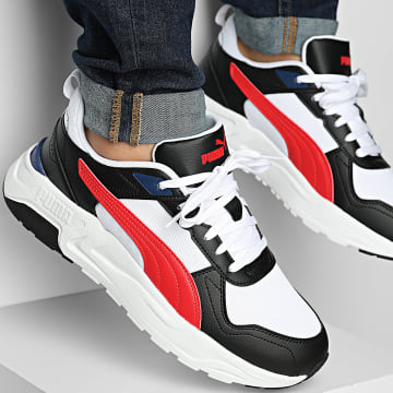 Puma - Zapatillas Trinity 2 LT 400231 Blanca Roja Negra Azul Joya