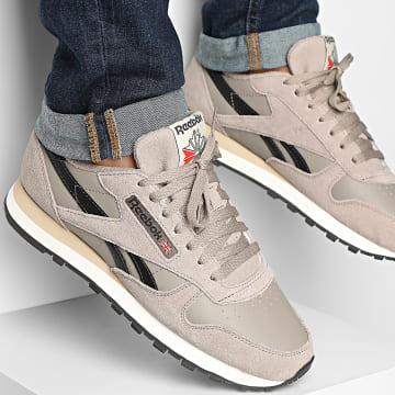 Reebok - Baskets Classic Leather 100239552 Grey Black Red