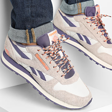 Reebok - Baskets Classic Leather 100230517 Stone Purple Grey