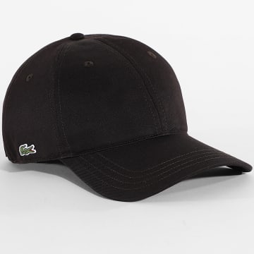 Lacoste - Casquette Side Logo Brodé Crocodile Marron Foncé