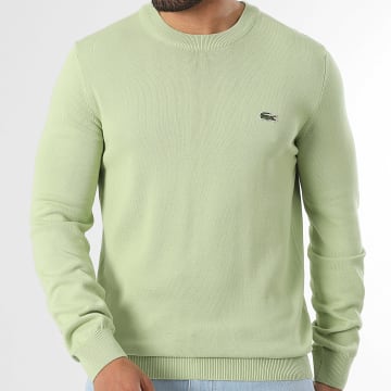 Lacoste - Pull Logo Brodé Crocodile Regular Fit Vert