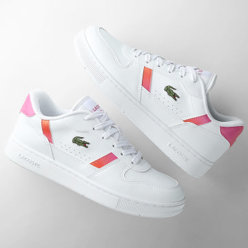 Lacoste - Zapatillas Mujer T-Clip Set 1264 Blanco Rosa Claro