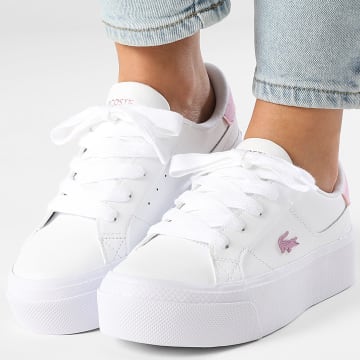 Lacoste - Baskets Femme Ziane Platform 126 White Light Pink