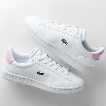 Lacoste - Zapatillas Mujer Carnaby Set 1263 Blanco Rosa Claro