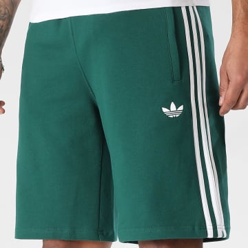 Adidas Originals - Short Jogging A Bandes 3 Stripes KE3563 Vert Blanc