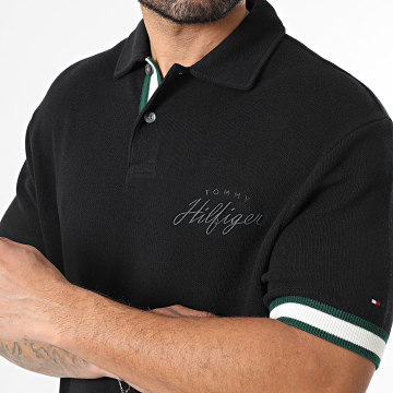 Tommy Hilfiger - Polo Manches Courtes Flatknit Classic 1620 Noir