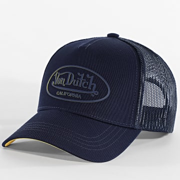Von Dutch - Gorra Trucker Bordado Azul Marino Amarillo