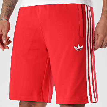 Adidas Originals - Casual Short A Strepen 3 Stripes KE3564 Rood Wit