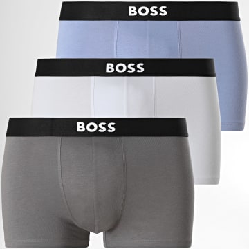 BOSS - Lot De 3 Boxers 50544263 Bleu Ciel Bleu Gris Anthracite