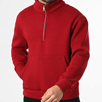 KZR - Sweat Col Zippé 273 Bordeaux