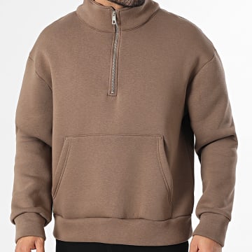 KZR - Sweat Col Zippé 273 Marron
