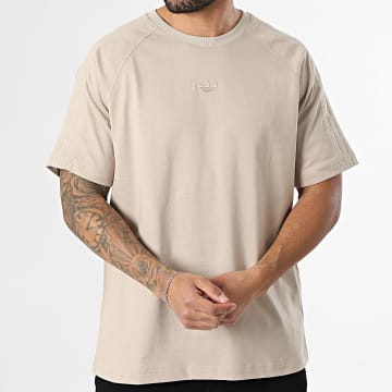 Adidas Originals - Tee Shirt Oversize A Bandes Essential KD6577 Beige
