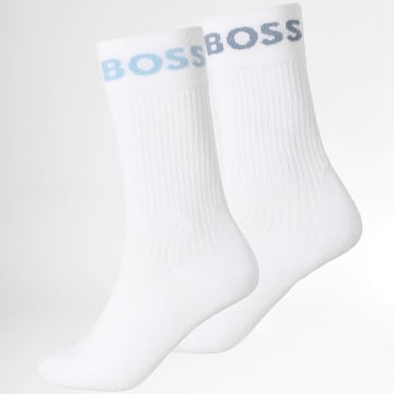 BOSS - Lot De 2 Paires De Chaussettes 50469747 Blanc Bleu