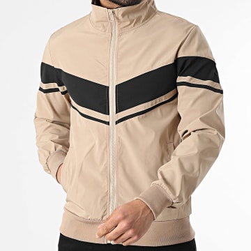 Classic Series - Chaqueta con cremallera 020 Beige Negro