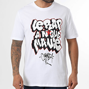 Guerta - Tee Shirt Oversize Large Le Rap A N*qué Ma Vie Blanc