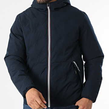 Jack And Jones - Chaqueta con capucha y cremallera Adam Hybrid Azul marino