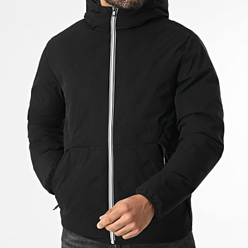 Jack And Jones - Veste Capuche Zippée Adam Hybrid Noir