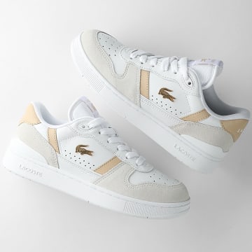 Lacoste - Zapatillas Mujer T-Clip Set 126 Blanco Rosa Claro