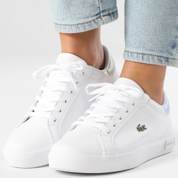 Lacoste - Baskets Femme Powercourt 1264 White Light Green