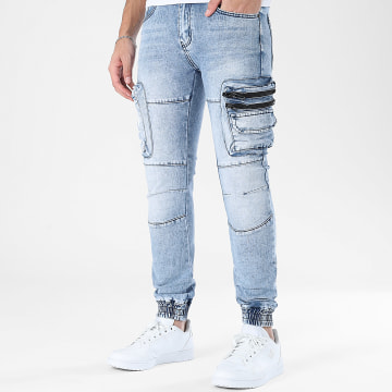 MTX - Calça Cargo Calça jean 052 Azul Wash