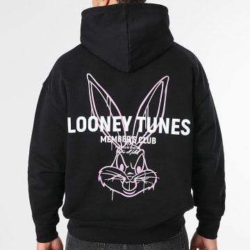 Looney Tunes - Sweat Capuche Represent Bugs Bunny Noir Rose
