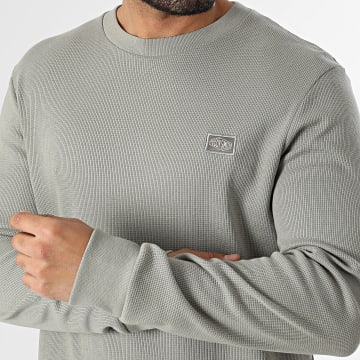 Teddy Smith - Sweat Crewneck Waffle 11018173D Lichtkaki Groen
