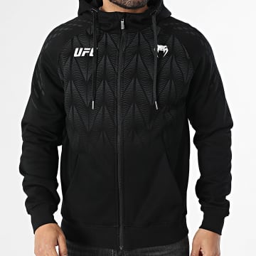 Venum - Sudadera con Capucha con Cremallera UFC Zenith Replica 00494 Negro Blanco