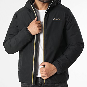 Jack And Jones - Veste Capuche Zippée Blake Light Noir