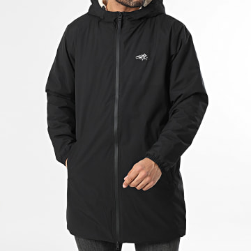 Sale Môme Paris - Parka Sherpa con Capucha Patch Bordado SLME Negro