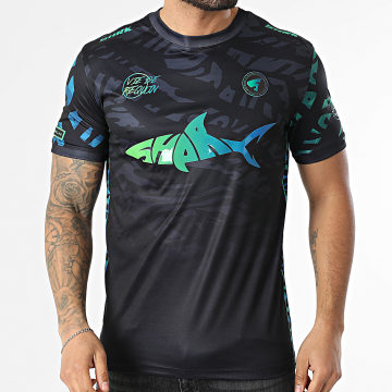 Shark Life - Wave Jersey Black Green Blue