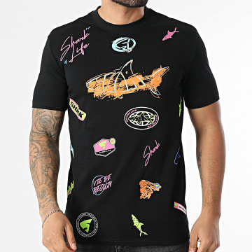 Shark Life - T-Shirts All Over Black Multi