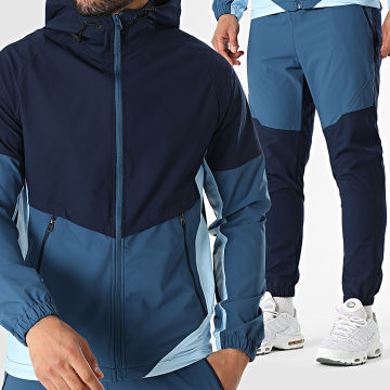 Zayne Paris  - Ensemble De Survetement 241 Bleu Marine Bleu Clair