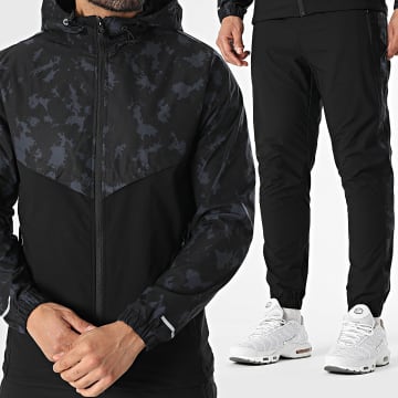 Zayne Paris  - Ensemble De Survetement 299 Noir Gris Anthracite