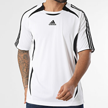 Adidas Sportswear - Tee Shirt A Bandes Teamgeist KD5852 Blanc Noir