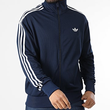 Adidas Originals - Veste Zippée A Bandes Firebird TT KD4077 Bleu Marine Blanc