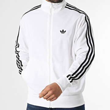 Adidas Originals - Veste Zippée A Bandes Firebird TT KD8308 Blanc Noir