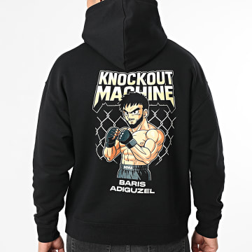 Baris Adiguzel - Felpa Cappuccio Relaxed Knockout Machine Nero