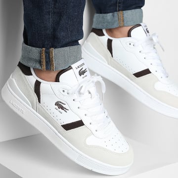 Lacoste - Baskets T-Clip Set 126 White Dark Brown
