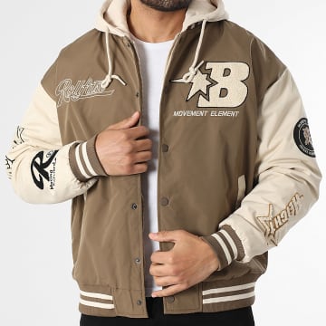 MTX - Bomber Jacke Mit Kapuze 211 Braun Beige