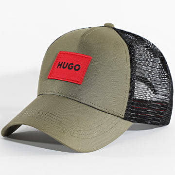HUGO - Gorra Trucker Kody 50519398 Verde Kaki Negro Rojo