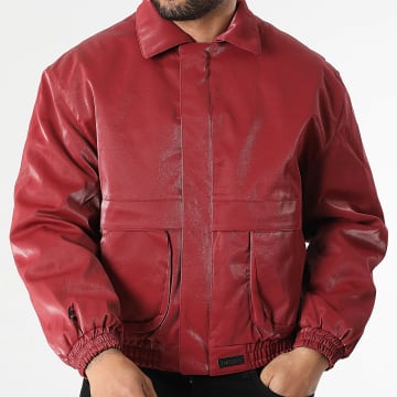 Sixth June - Zipped Faux Leather Jacket 883 Red