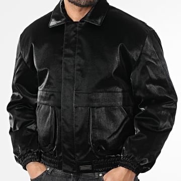 Sixth June - Zipped Faux Leather Jacket 883 Black