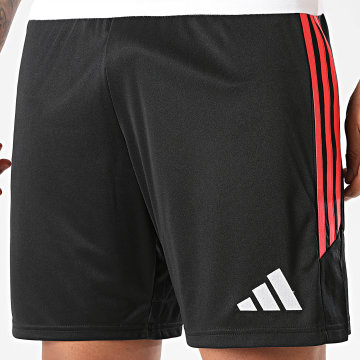 Adidas Sportswear - Short Jogging A Bandes Tiro 26 KA8776 Noir Rouge