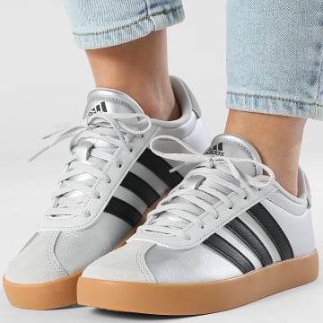 Adidas Sportswear - Baskets Femme VL Court 3.0 K IH3945 Silver Metallic Core Black Light Solid Grey